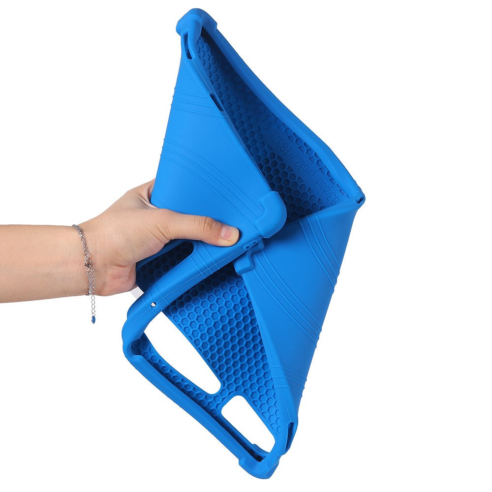 For Lenovo Xiaoxin Pad Pro 12.7 inch Tablet Case Kickstand Protective Cover - Dark Blue