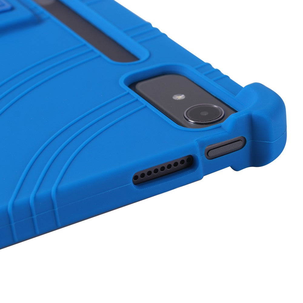 For Lenovo Xiaoxin Pad Pro 12.7 inch Tablet Case Kickstand Protective Cover - Dark Blue