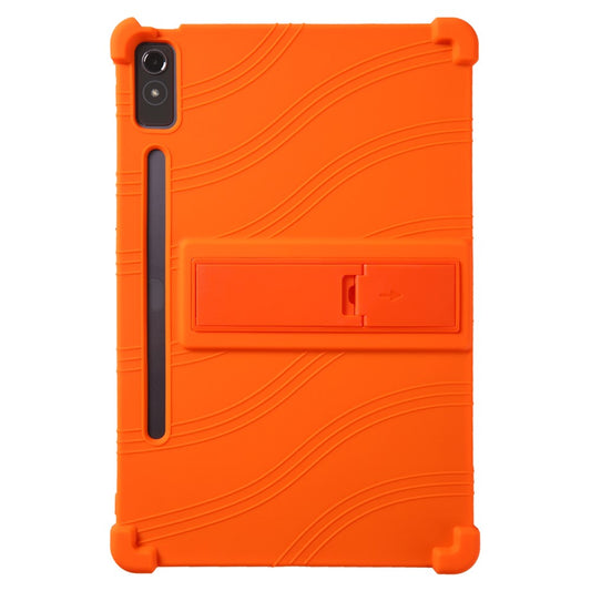 For Lenovo Xiaoxin Pad Pro 12.7 inch Tablet Case Kickstand Protective Cover - Orange
