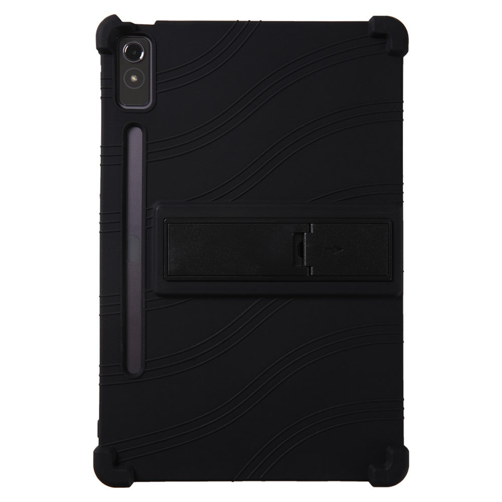 For Lenovo Xiaoxin Pad Pro 12.7 inch Tablet Case Kickstand Protective Cover - Black