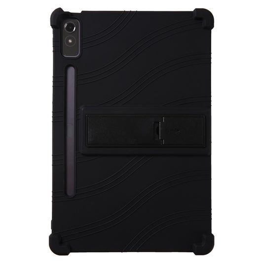 For Lenovo Xiaoxin Pad Pro 12.7 inch Tablet Case Kickstand Protective Cover - Black