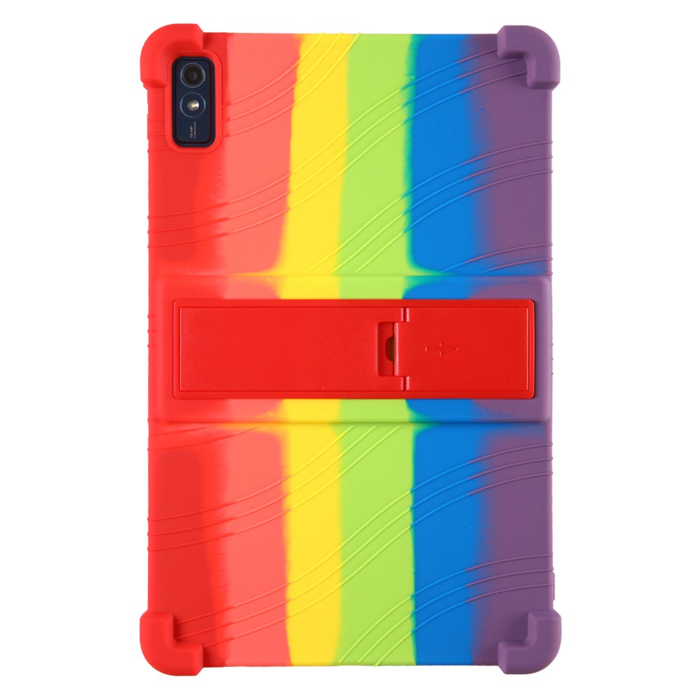 For Lenovo Tab M10 5G Silicone Protective Case Folding Kickstand Tablet Anti-drop Cover - Multi-color