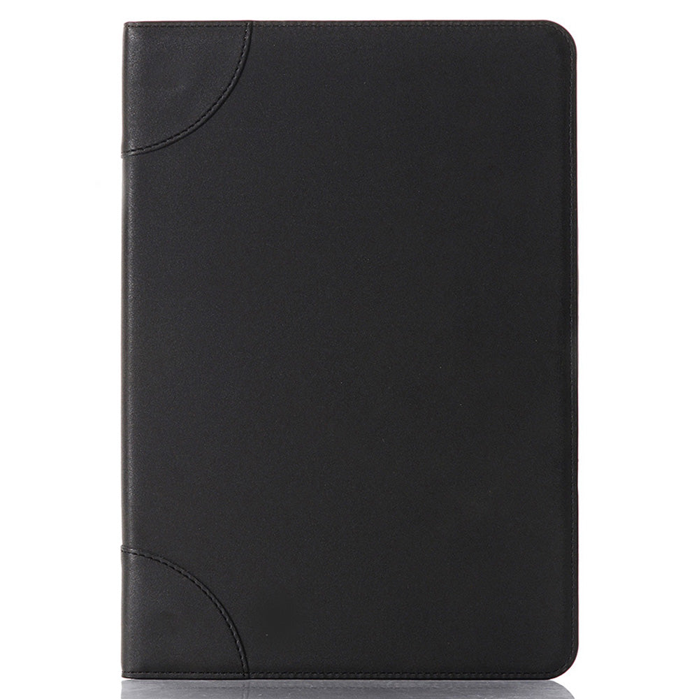 For Samsung Galaxy Tab S9 FE Tablet Case Cross Texture Card Slots PU Leather Flip Cover - Black