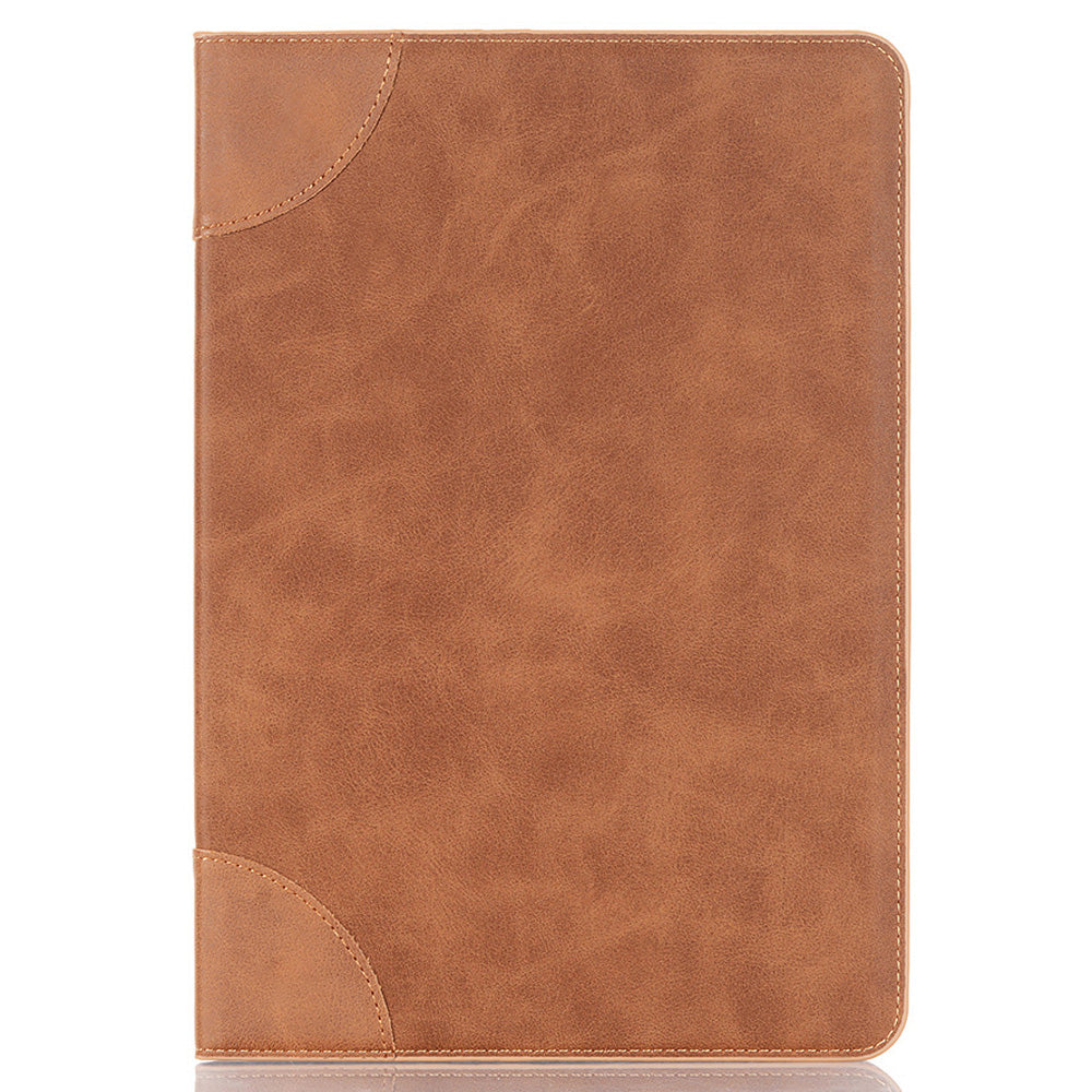 For Samsung Galaxy Tab S9 FE Tablet Case Cross Texture Card Slots PU Leather Flip Cover - Yellow