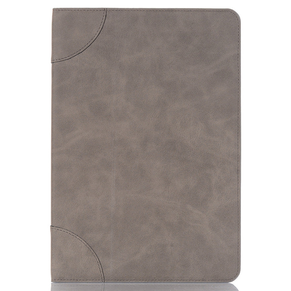 For Samsung Galaxy Tab S9 FE Tablet Case Cross Texture Card Slots PU Leather Flip Cover - Grey