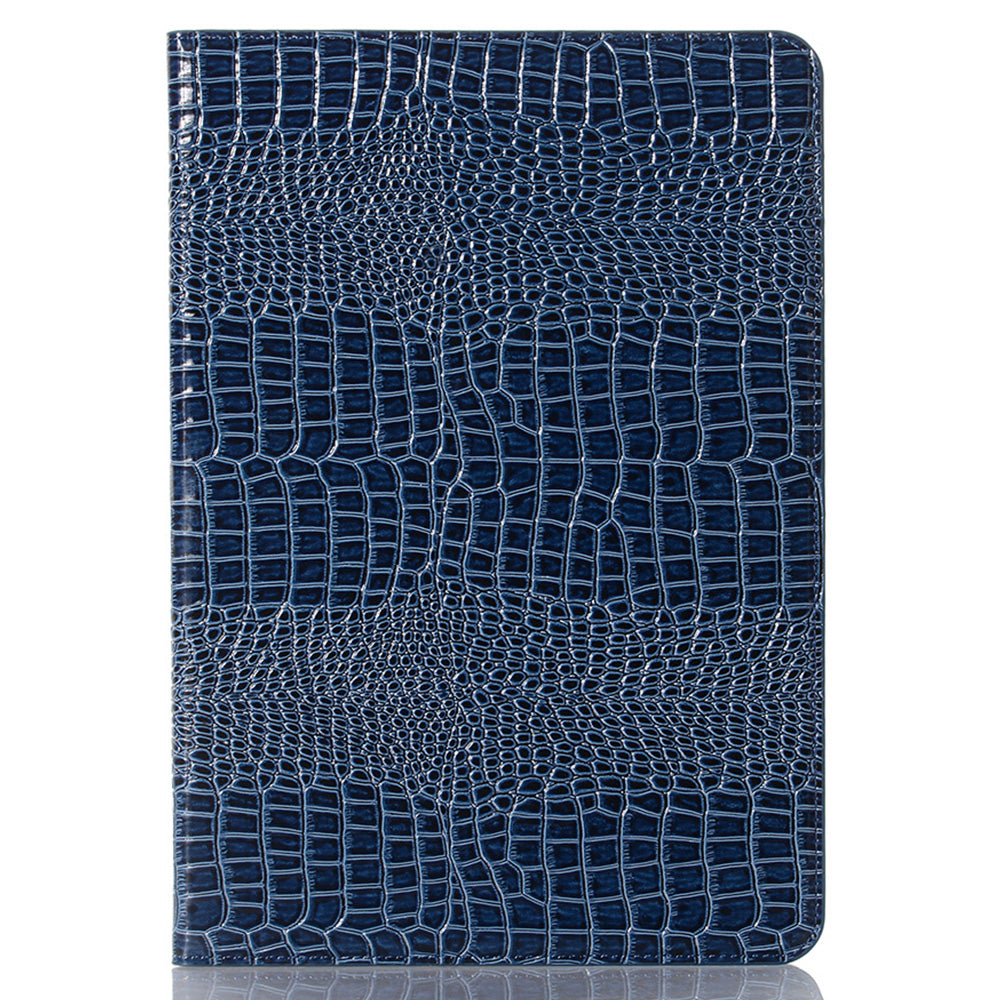 For Samsung Galaxy Tab S9 FE Case Viewing Stand Leather Wallet Tablet Cover - Dark Blue