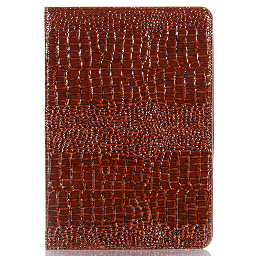 For Samsung Galaxy Tab S9 FE Case Viewing Stand Leather Wallet Tablet Cover - Brown