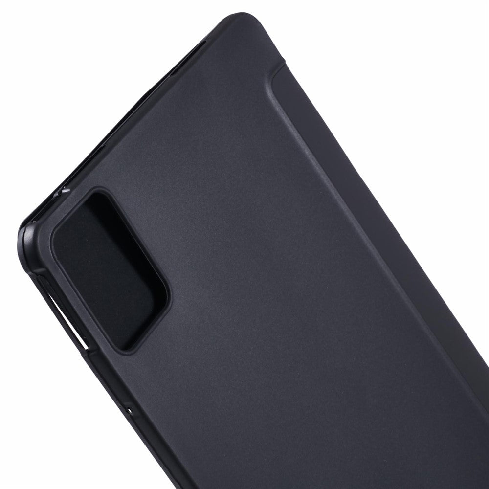 For Lenovo Tab M11 / Xiaoxin Pad 11 2024 Case Leather+Silicone Tri-fold Stand Shell Tablet Cover - Black