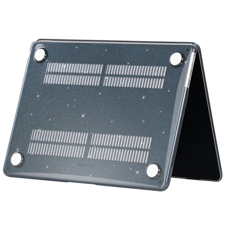 For Macbook Air 15 inch (2025) / (2024) M3 A3114(2023) M2 A2941 Laptop Case Plastic Starry Sky Notebook Shell - Black