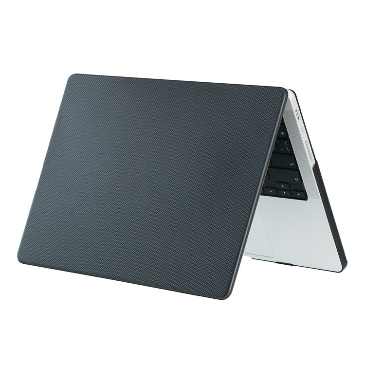 For MacBook Air 13 inch (2025) / (2024) A3113 M3 / (2022) A2681 Case Shock-Absorbent Dot Texture Hard PC Laptop Cover - Black