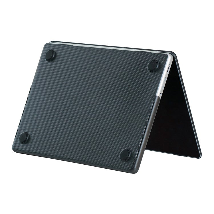 For Macbook Air 15 inch (2025) / (2024) A3114 M3 / (2023) A2941 M2 Case Dot Texture Hard PC Laptop Protector - Black