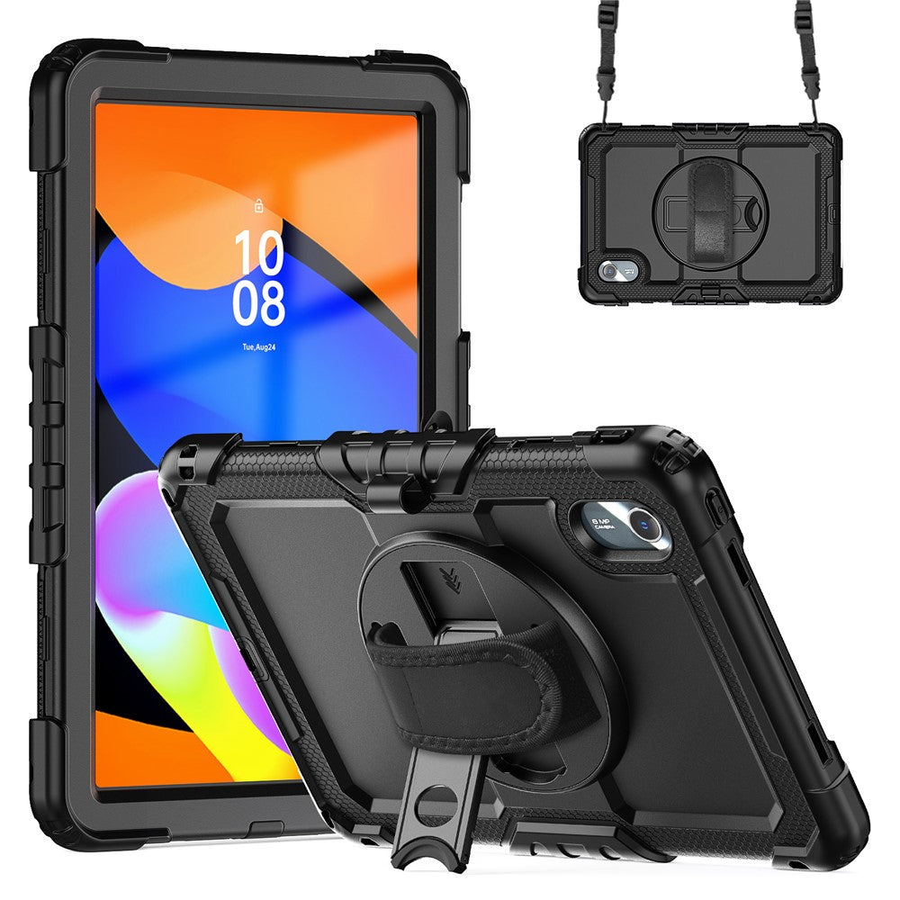 For Lenovo Xiaoxin Pad 11 2025 / 2024 / Idea Tab / K11 Gen 2 / M11 / K11 LTE (2024) Case PC+Silicone Tablet Cover - Black+Black