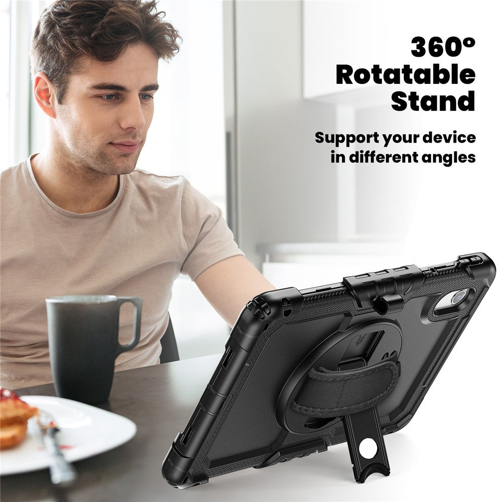 For Lenovo Xiaoxin Pad 11 2025 / 2024 / Idea Tab / K11 Gen 2 / M11 / K11 LTE (2024) Case PC+Silicone Tablet Cover - Black+Black
