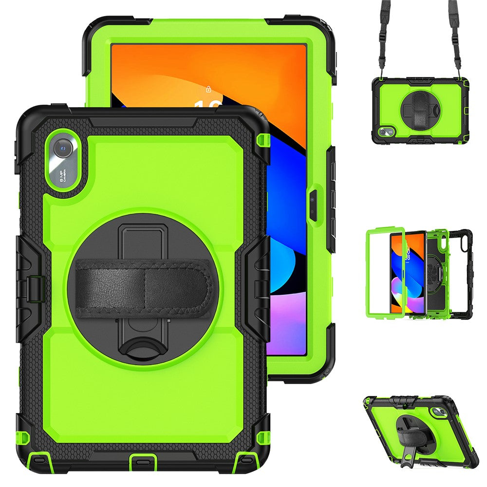 For Lenovo Xiaoxin Pad 11 2025 / 2024 / Idea Tab / K11 Gen 2 / M11 / K11 LTE (2024) Case PC+Silicone Tablet Cover - Yellow-green+Black