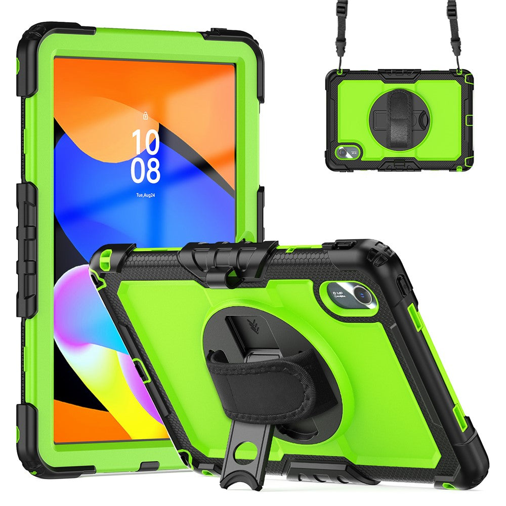 For Lenovo Xiaoxin Pad 11 2025 / 2024 / Idea Tab / K11 Gen 2 / M11 / K11 LTE (2024) Case PC+Silicone Tablet Cover - Yellow-green+Black