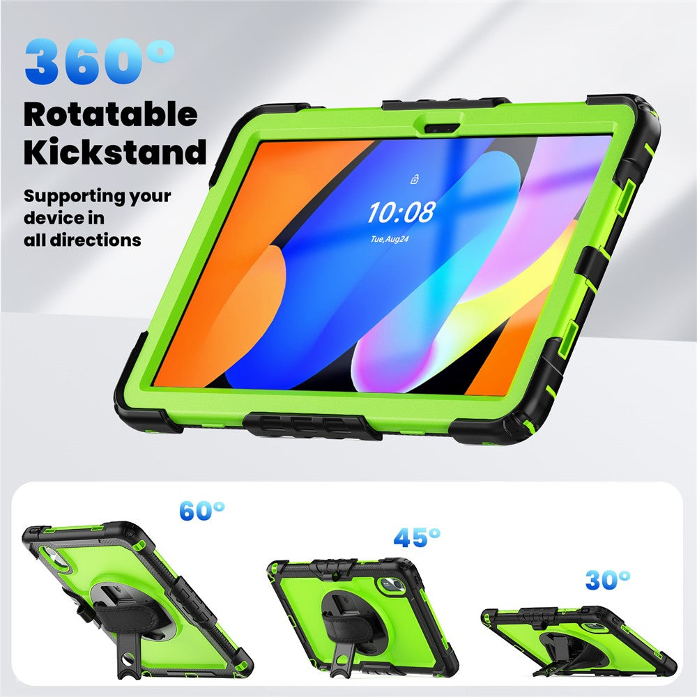 For Lenovo Xiaoxin Pad 11 2025 / 2024 / Idea Tab / K11 Gen 2 / M11 / K11 LTE (2024) Case PC+Silicone Tablet Cover - Yellow-green+Black