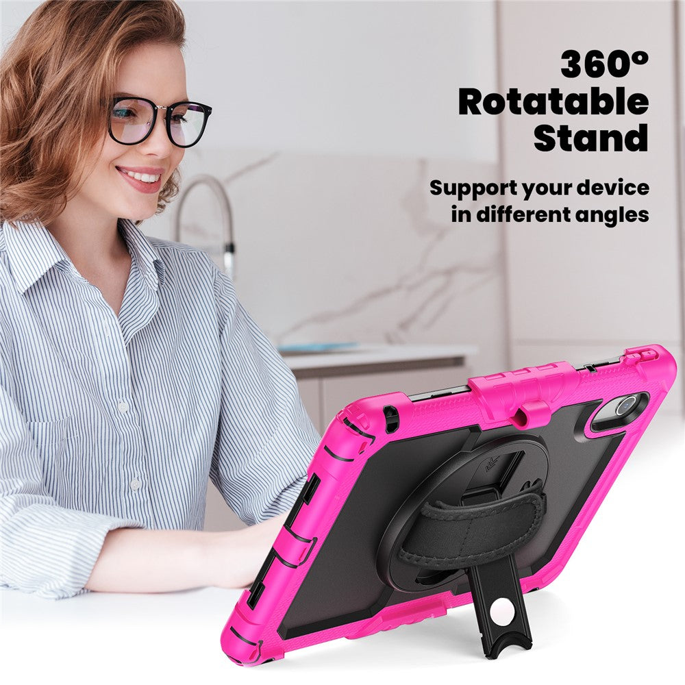 For Lenovo Xiaoxin Pad 11 2025 / 2024 / Idea Tab / K11 Gen 2 / M11 / K11 LTE (2024) Case PC+Silicone Tablet Cover - Black+Rose