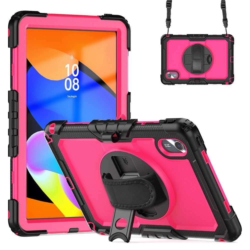 For Lenovo Xiaoxin Pad 11 2025 / 2024 / Idea Tab / K11 Gen 2 / M11 / K11 LTE (2024) Case PC+Silicone Tablet Cover - Rose+Black