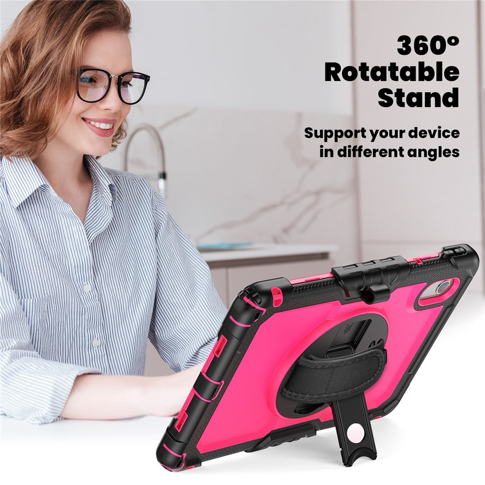 For Lenovo Xiaoxin Pad 11 2025 / 2024 / Idea Tab / K11 Gen 2 / M11 / K11 LTE (2024) Case PC+Silicone Tablet Cover - Rose+Black