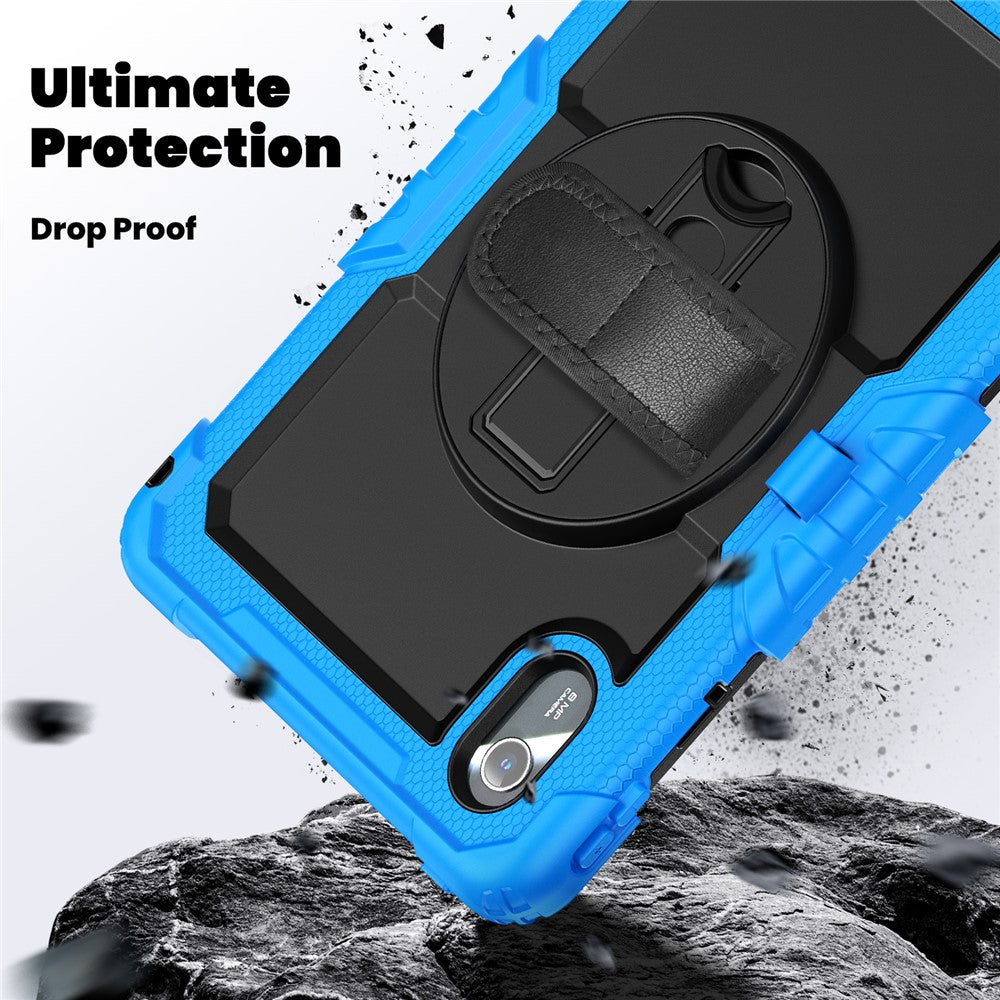For Lenovo Xiaoxin Pad 11 2025 / 2024 / Idea Tab / K11 Gen 2 / M11 / K11 LTE (2024) Case PC+Silicone Tablet Cover - Black+Blue
