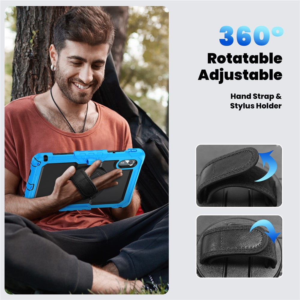 For Lenovo Xiaoxin Pad 11 2025 / 2024 / Idea Tab / K11 Gen 2 / M11 / K11 LTE (2024) Case PC+Silicone Tablet Cover - Black+Blue