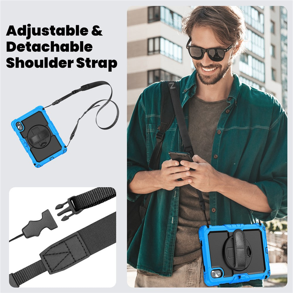 For Lenovo Xiaoxin Pad 11 2025 / 2024 / Idea Tab / K11 Gen 2 / M11 / K11 LTE (2024) Case PC+Silicone Tablet Cover - Black+Blue