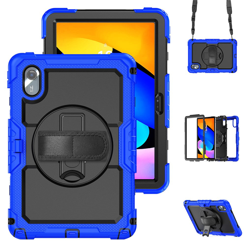 For Lenovo Xiaoxin Pad 11 2025 / 2024 / Idea Tab / K11 Gen 2 / M11 / K11 LTE (2024) Case PC+Silicone Tablet Cover - Black+Dark Blue