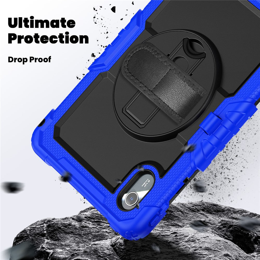 For Lenovo Xiaoxin Pad 11 2025 / 2024 / Idea Tab / K11 Gen 2 / M11 / K11 LTE (2024) Case PC+Silicone Tablet Cover - Black+Dark Blue