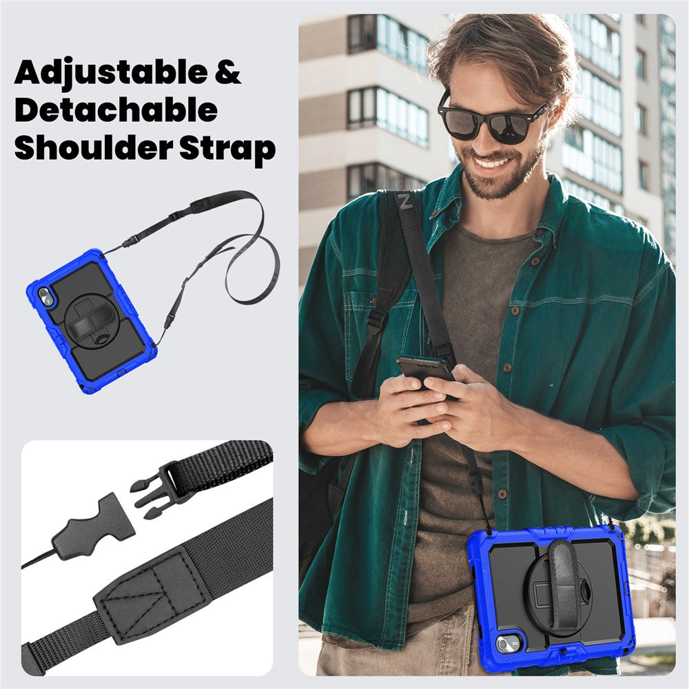 For Lenovo Xiaoxin Pad 11 2025 / 2024 / Idea Tab / K11 Gen 2 / M11 / K11 LTE (2024) Case PC+Silicone Tablet Cover - Black+Dark Blue