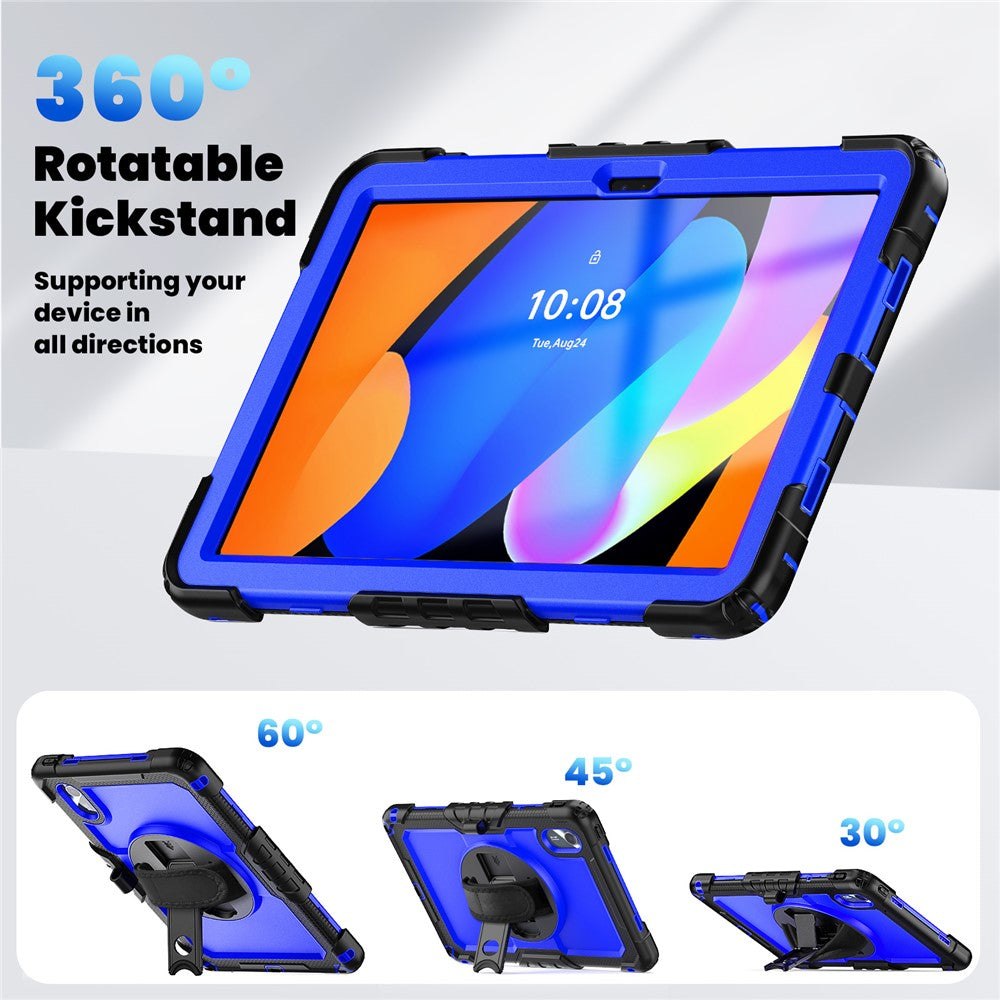 For Lenovo Xiaoxin Pad 11 2025 / 2024 / Idea Tab / K11 Gen 2 / M11 / K11 LTE (2024) Case PC+Silicone Tablet Cover - Dark Blue+Black
