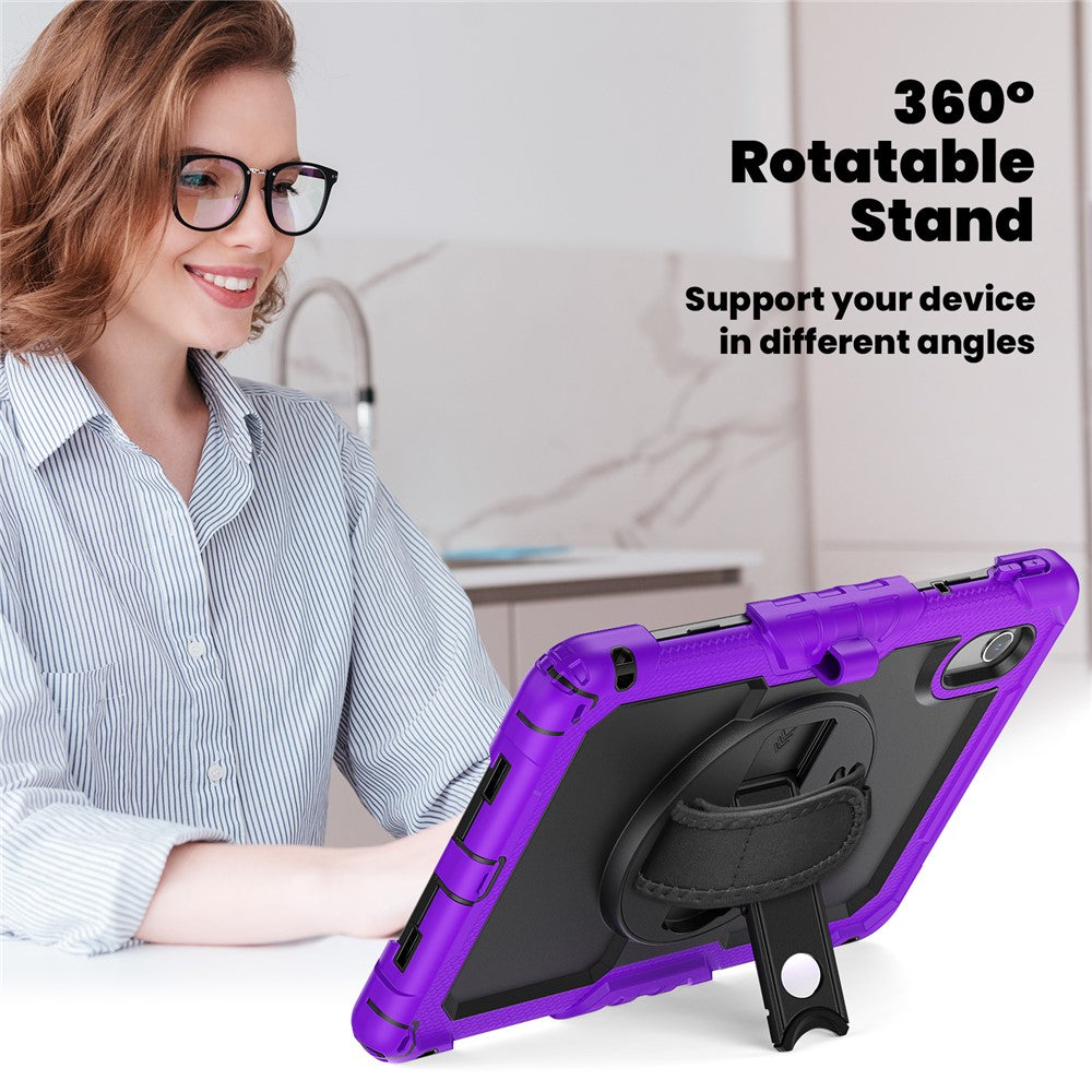 For Lenovo Xiaoxin Pad 11 2025 / 2024 / Idea Tab / K11 Gen 2 / M11 / K11 LTE (2024) Case PC+Silicone Tablet Cover - Black+Purple
