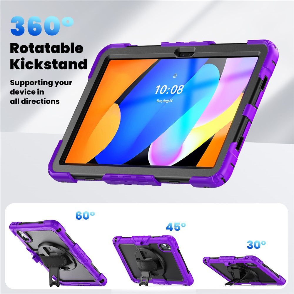 For Lenovo Xiaoxin Pad 11 2025 / 2024 / Idea Tab / K11 Gen 2 / M11 / K11 LTE (2024) Case PC+Silicone Tablet Cover - Black+Purple