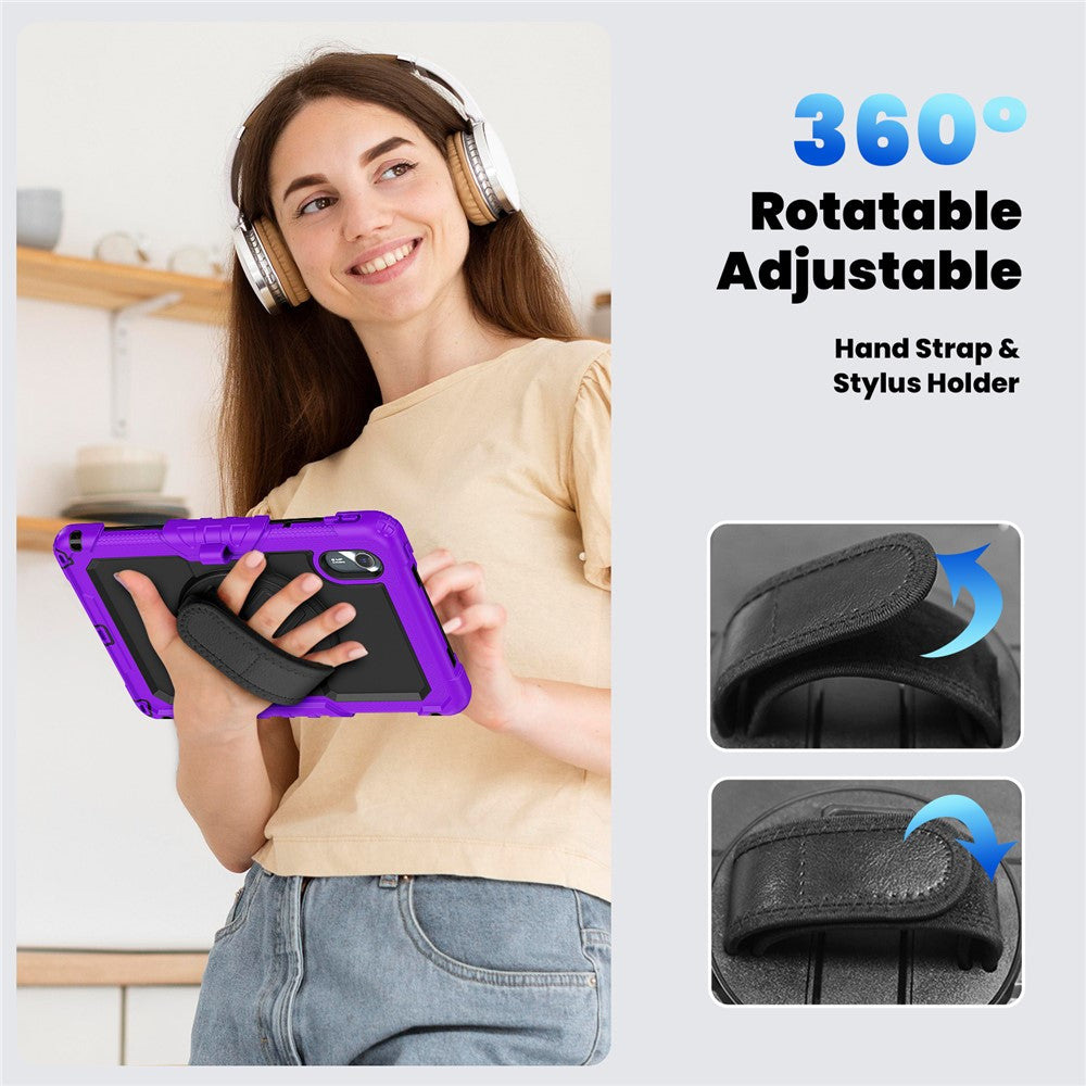 For Lenovo Xiaoxin Pad 11 2025 / 2024 / Idea Tab / K11 Gen 2 / M11 / K11 LTE (2024) Case PC+Silicone Tablet Cover - Black+Purple