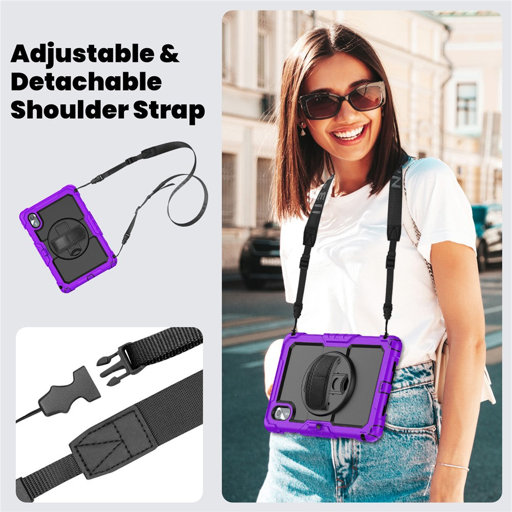For Lenovo Xiaoxin Pad 11 2025 / 2024 / Idea Tab / K11 Gen 2 / M11 / K11 LTE (2024) Case PC+Silicone Tablet Cover - Black+Purple