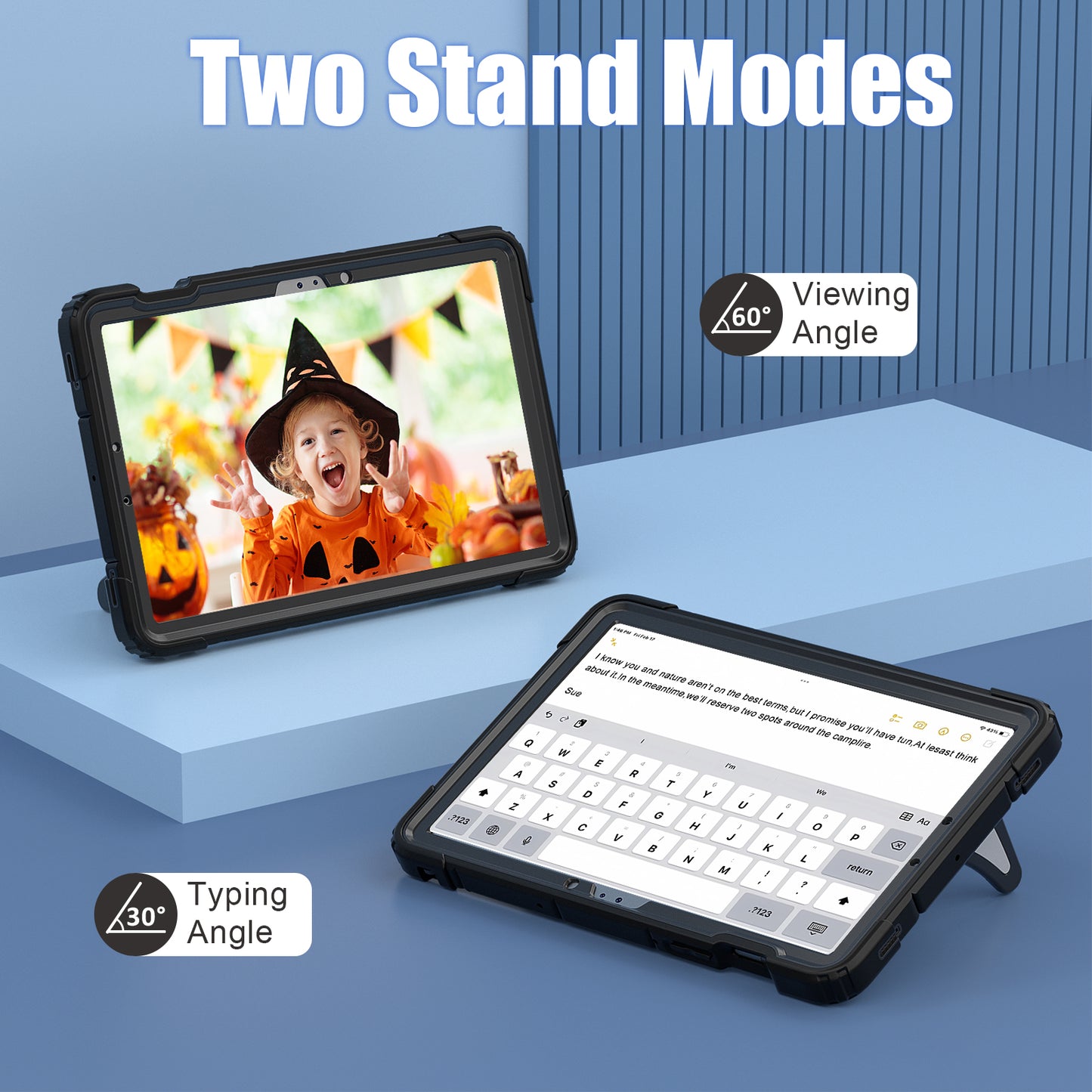 For Samsung Galaxy Tab S7 / S8 / S9 SM-X710 / S9 FE Case Spider Web Silicone+PC Rugged Protective Cover - Black+Black