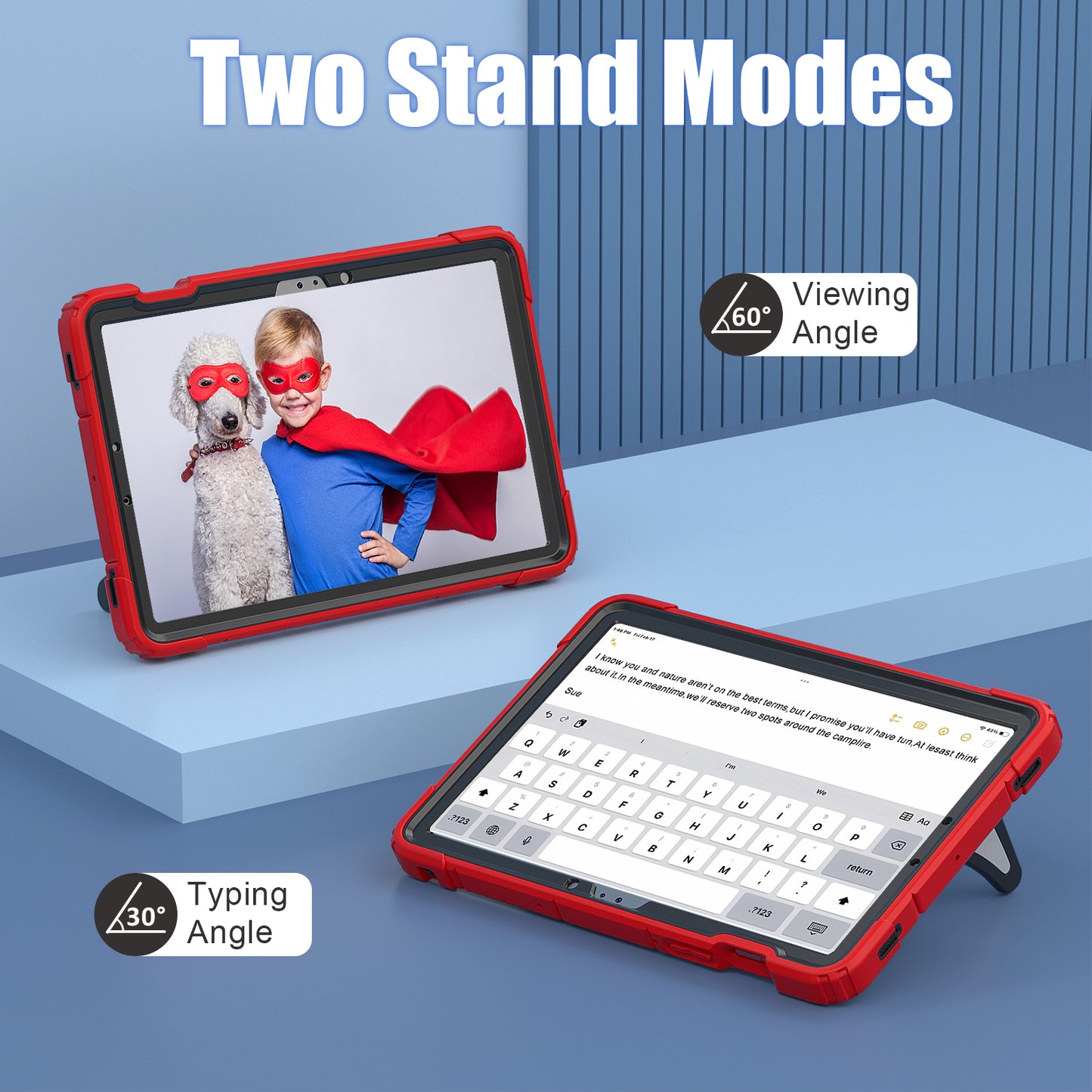 For Samsung Galaxy Tab S7 / S8 / S9 SM-X710 / S9 FE Case Spider Web Silicone+PC Rugged Protective Cover - Red+Black