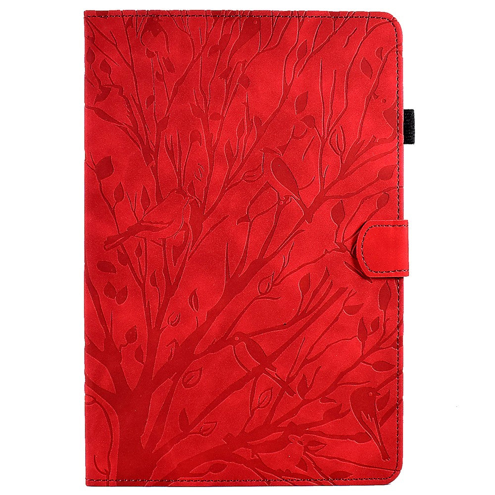 A7 For Lenovo Tab M11 / Xiaoxin Pad 11 2024 Case Solid Color Auto Wake / Sleep Tablet Stand Cover - Red