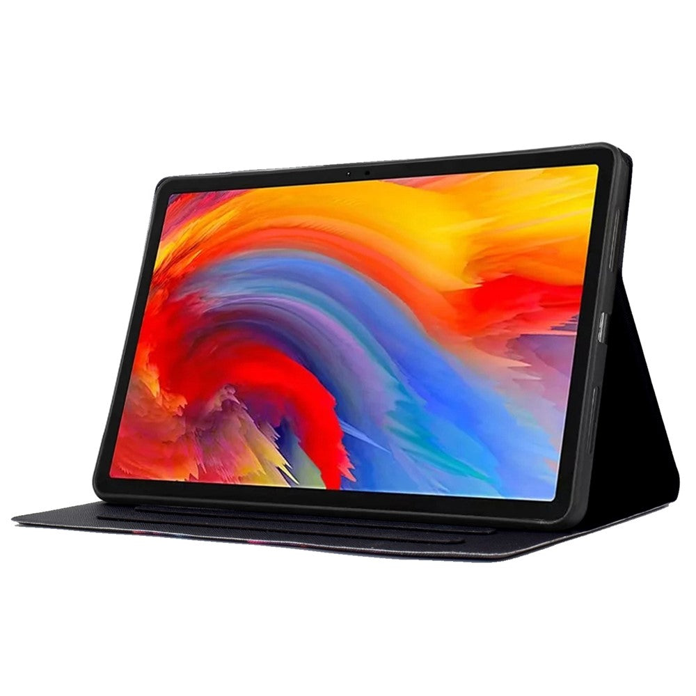 A2 For Lenovo Tab M11 / Xiaoxin Pad 11 2024 Leather Case Pattern Printed Card Slots Tablet Cover - Skull