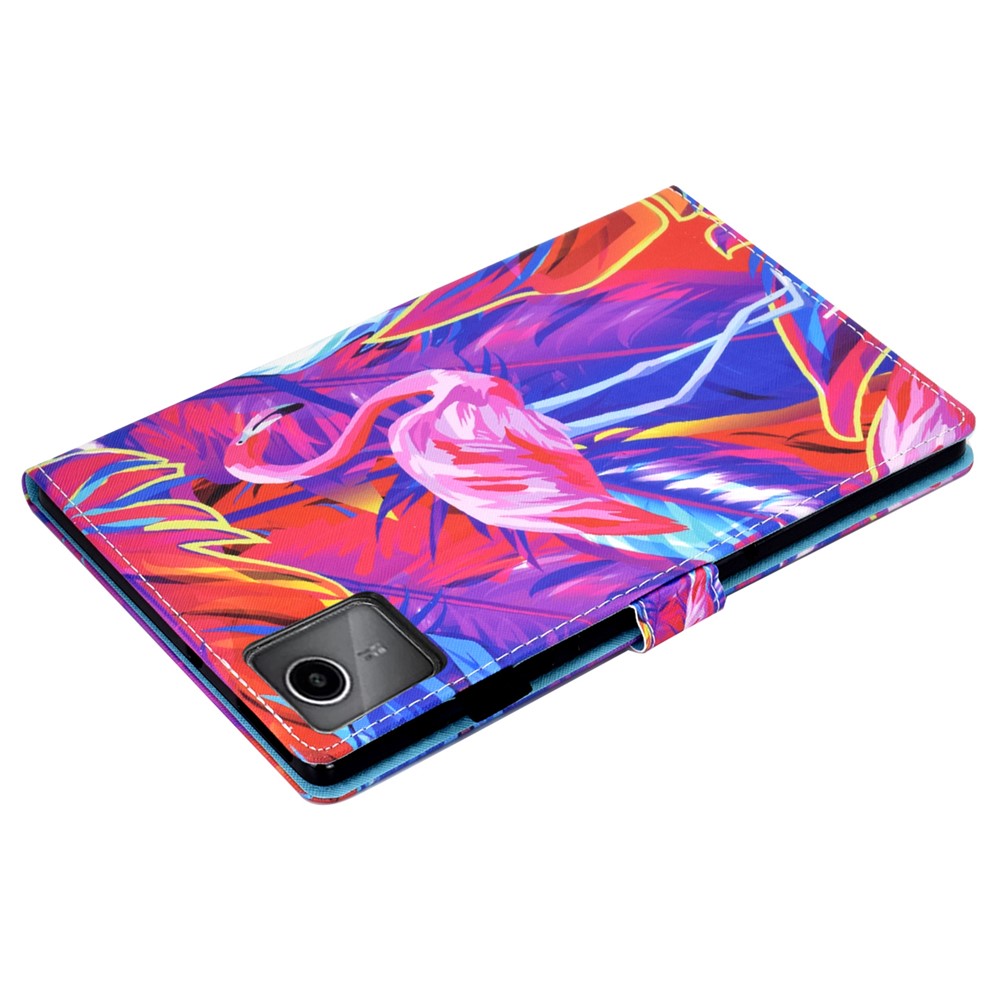For Lenovo Tab M11 / Xiaoxin Pad 11 2024 Case Pattern Printing PU Leather Stand Tablet Cover - Bird