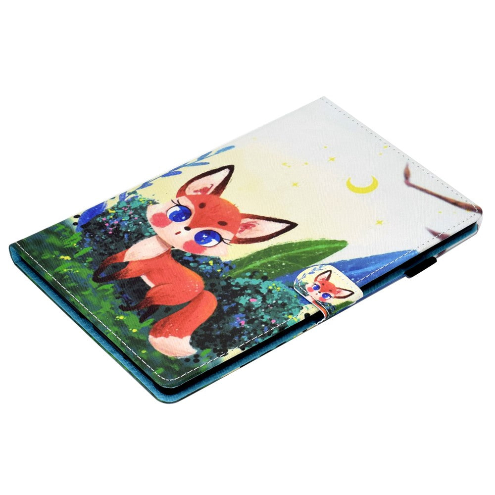 For Lenovo Tab M11 / Xiaoxin Pad 11 2024 Case Pattern Printing PU Leather Stand Tablet Cover - Small Fox