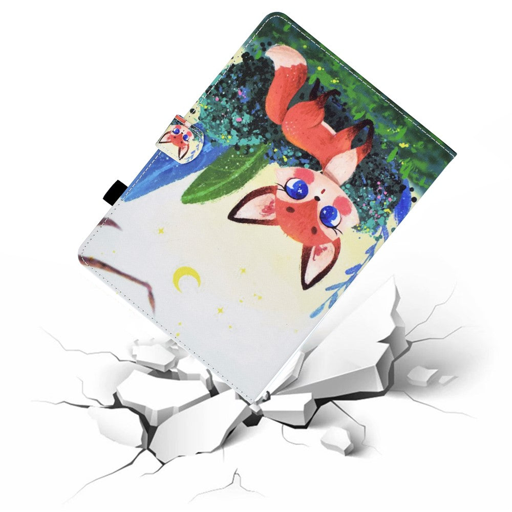 For Lenovo Tab M11 / Xiaoxin Pad 11 2024 Case Pattern Printing PU Leather Stand Tablet Cover - Small Fox