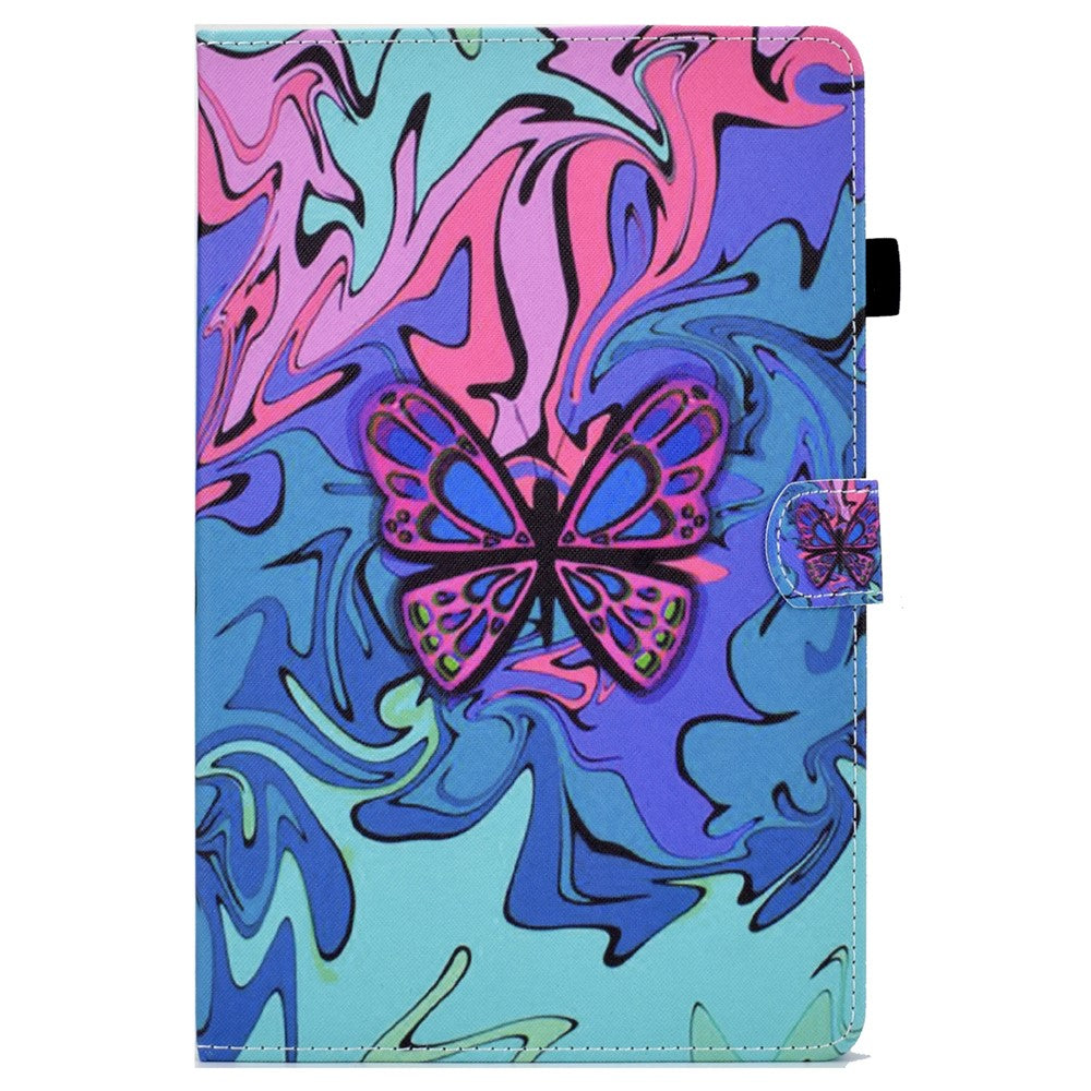 For Lenovo Tab M11 / Xiaoxin Pad 11 2024 Case Pattern Printing PU Leather Stand Tablet Cover - Small Butterfly