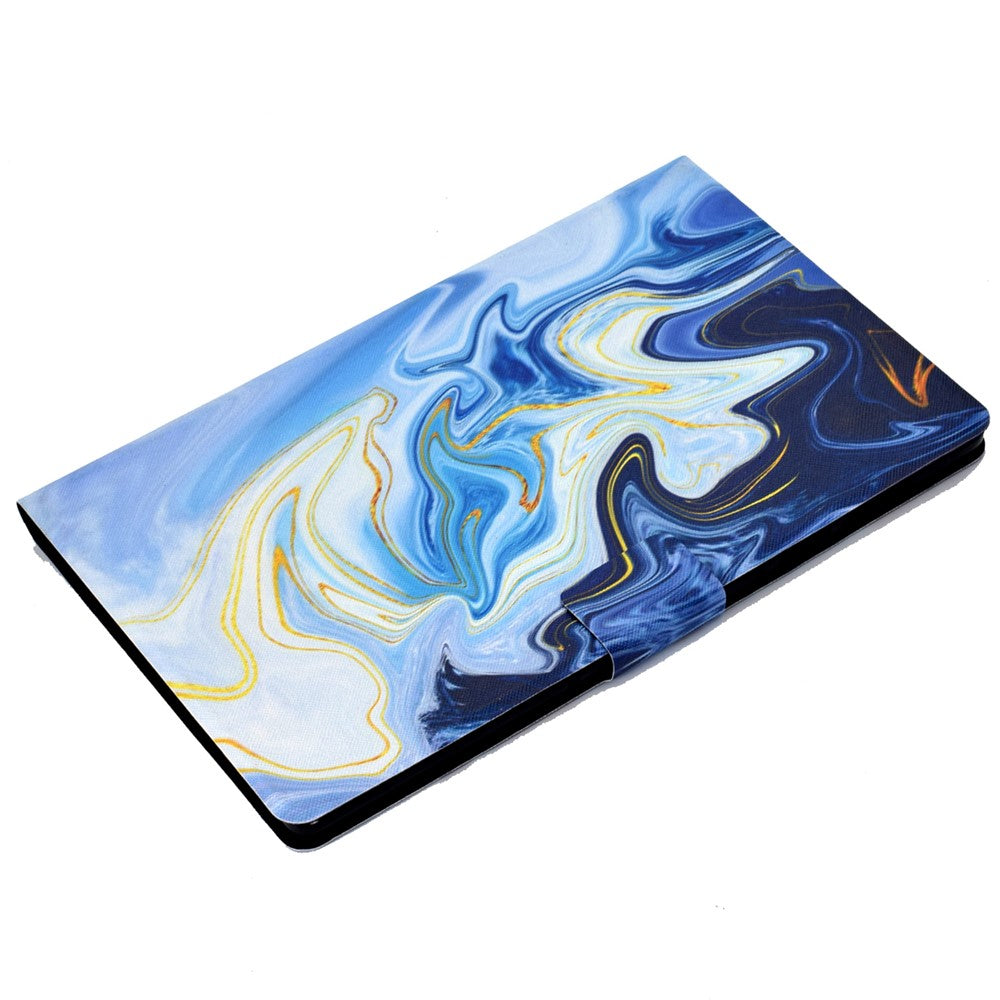 For Lenovo Tab M11 / Xiaoxin Pad 11 2024 Case Stand Pattern Printed Tablet Shell - Blue Marble