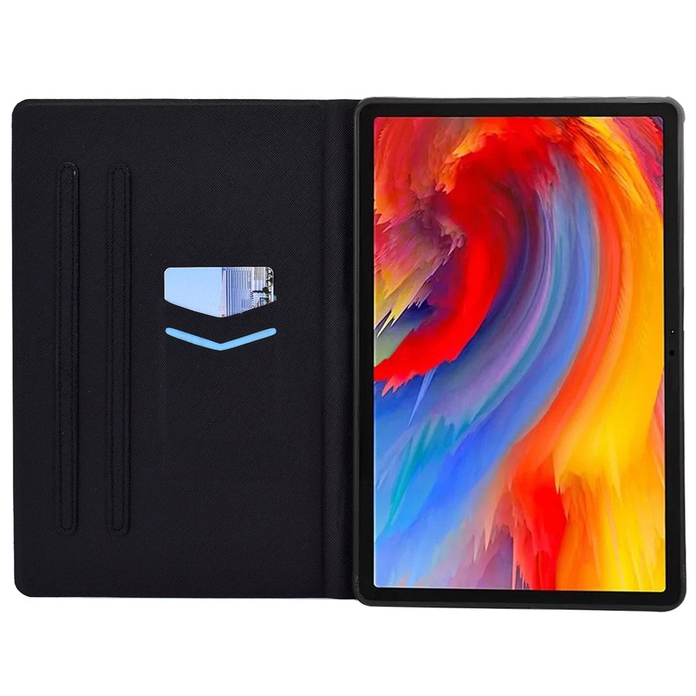 For Lenovo Tab M11 / Xiaoxin Pad 11 2024 Case Stand Pattern Printed Tablet Shell - Rose and Lion