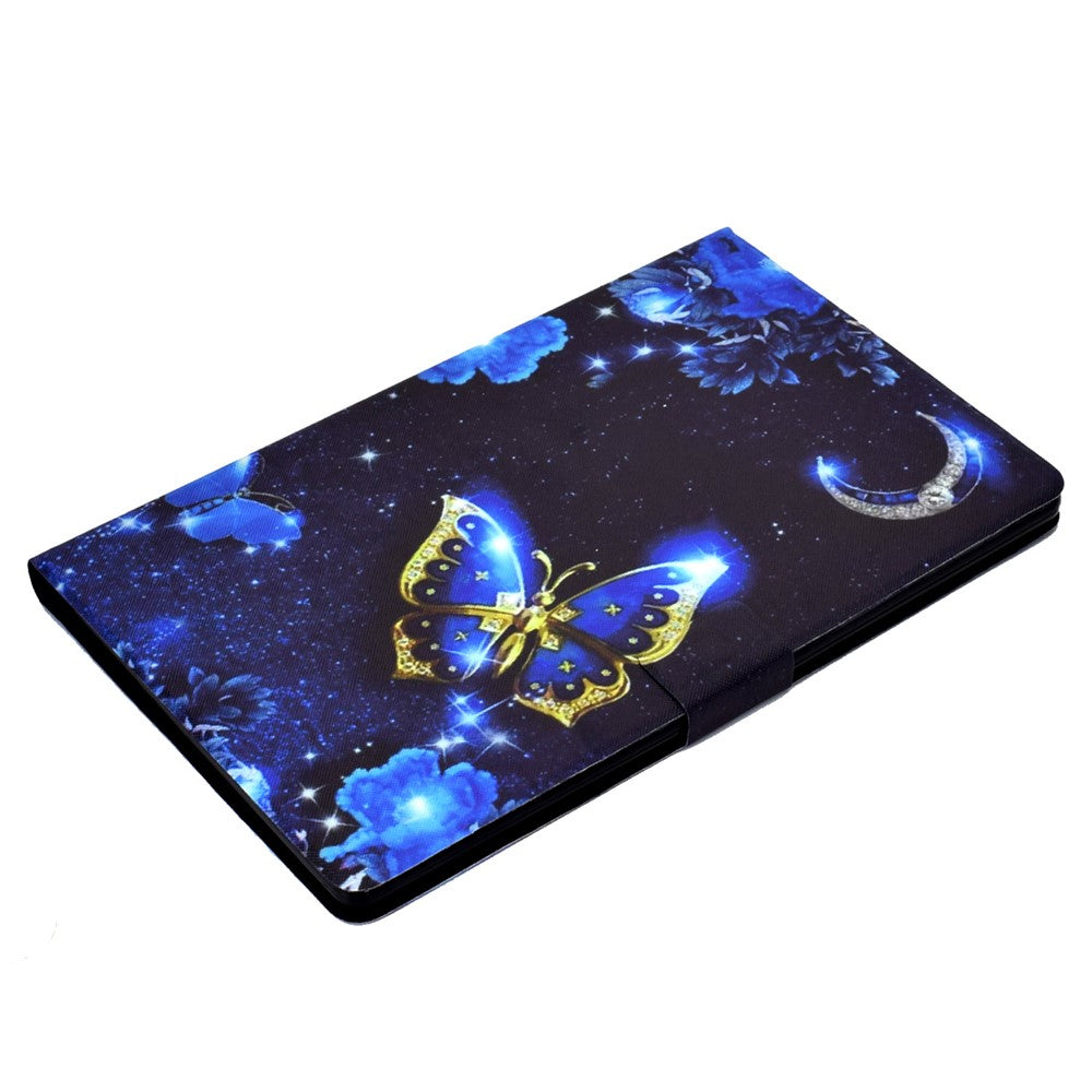 For Lenovo Tab M11 / Xiaoxin Pad 11 2024 Case Stand Pattern Printed Tablet Shell - Blue Butterfly