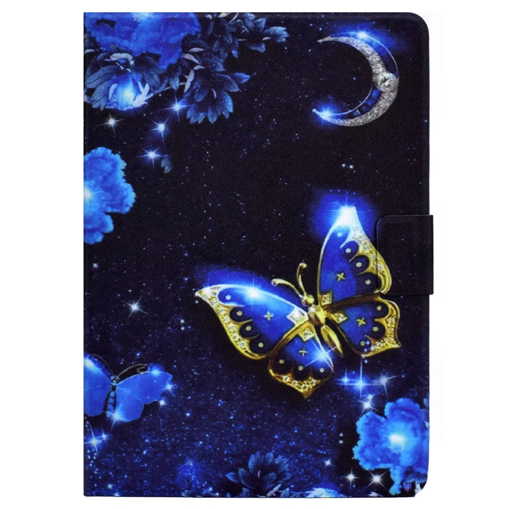 For Lenovo Tab M11 / Xiaoxin Pad 11 2024 Case Stand Pattern Printed Tablet Shell - Blue Butterfly