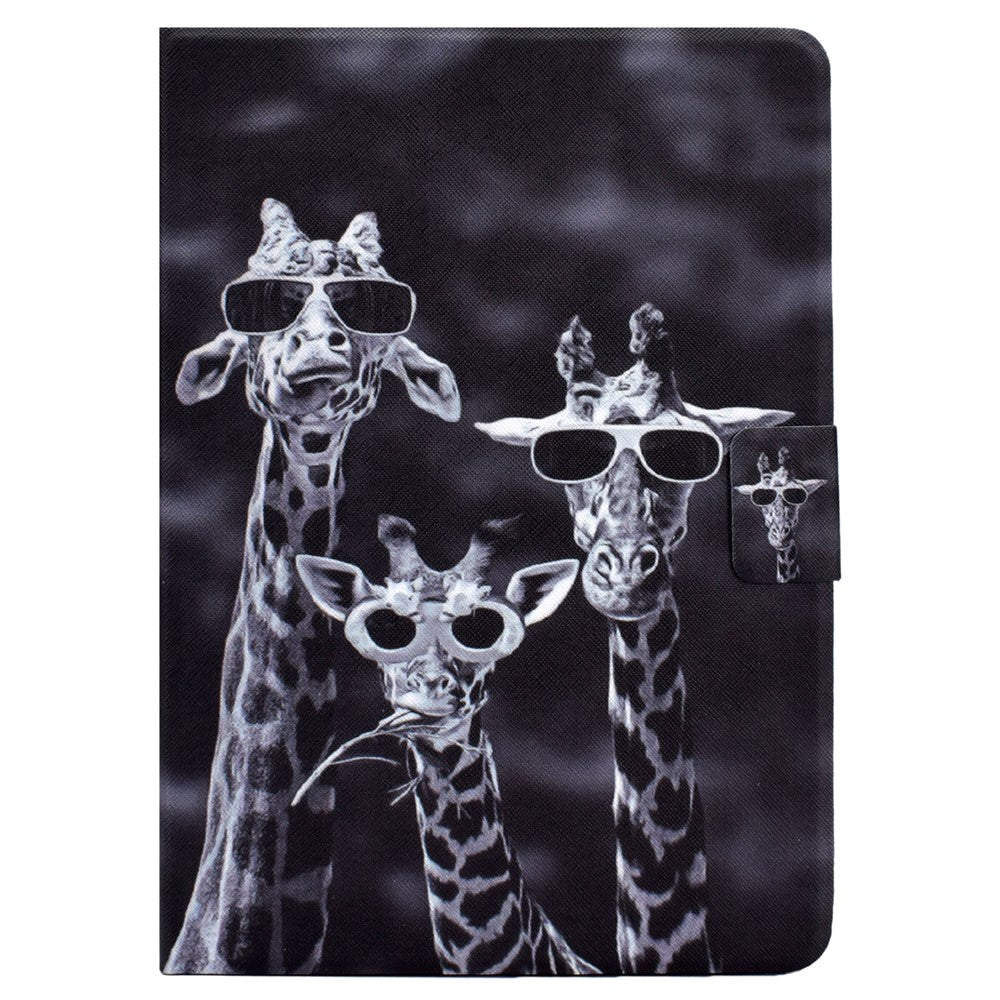 For Lenovo Tab M11 / Xiaoxin Pad 11 2024 Case Stand Pattern Printed Tablet Shell - Three Giraffes