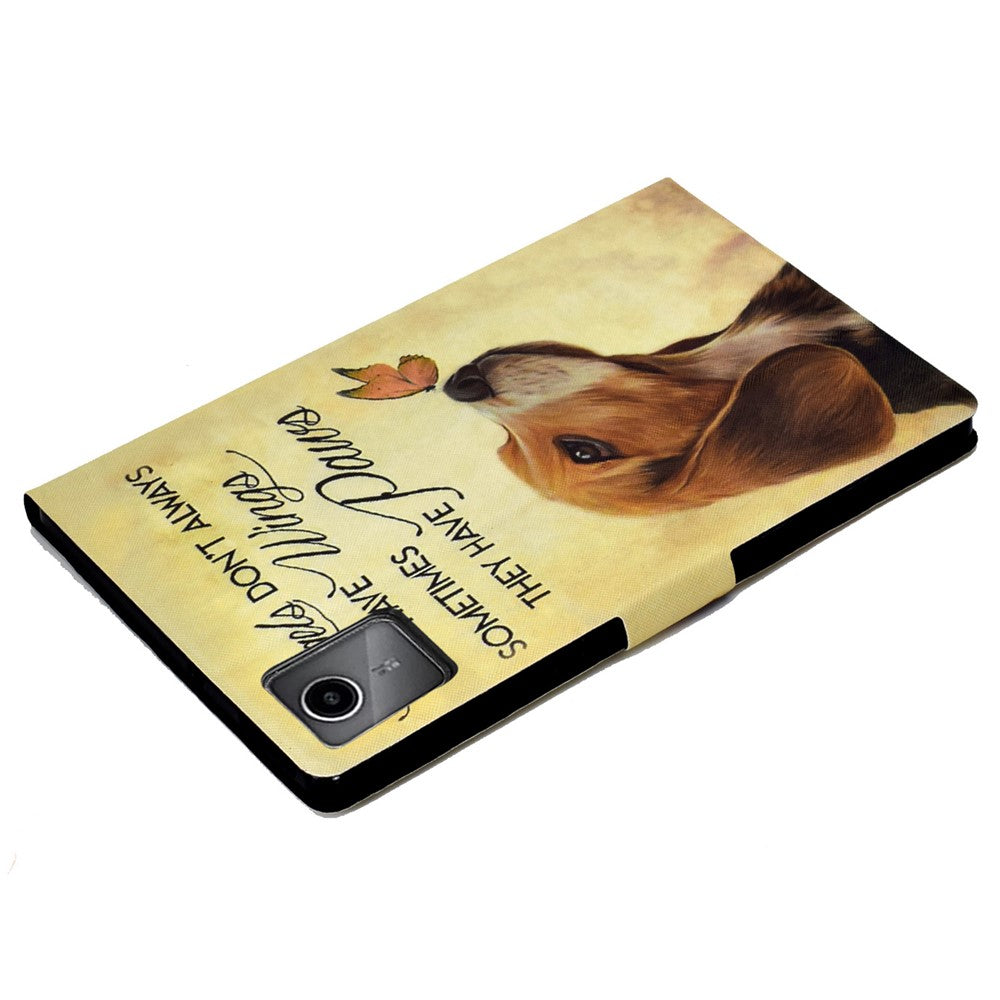 For Lenovo Tab M11 / Xiaoxin Pad 11 2024 Case Stand Pattern Printed Tablet Shell - Butterfly and Dog