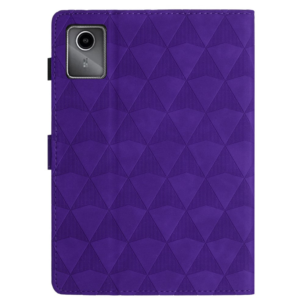 For Lenovo Tab M11 / Xiaoxin Pad 11 2024 Case Leather Stand Flip Tablet Cover with Card Holder - Purple