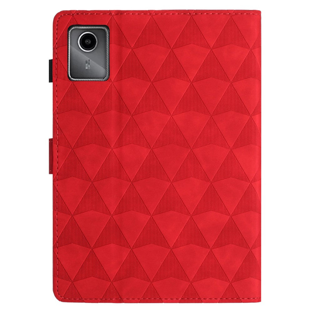 For Lenovo Tab M11 / Xiaoxin Pad 11 2024 Case Leather Stand Flip Tablet Cover with Card Holder - Red